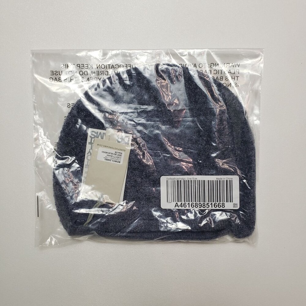 Barefoot Dreams CozyChic Lite Confetti Beanie Scarf Set OS Deep Sea Blue Indigo - Picture 13 of 16